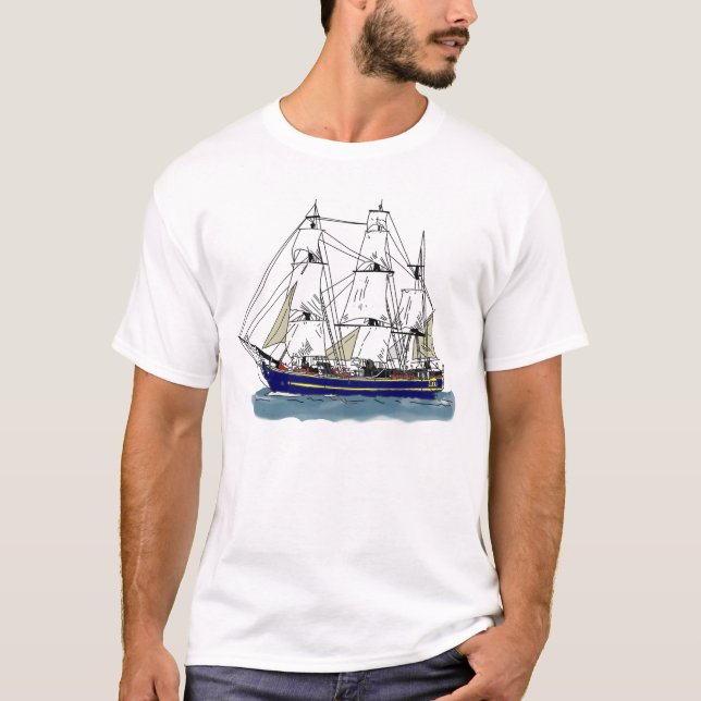 Camiseta El azul grande - nave alta (Anverso)