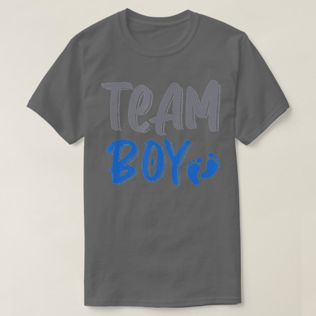 Camiseta El azul lindo Team Boy género revelar fiesta Idea  (Diseño del anverso)