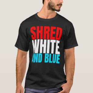 Camiseta El azul y el blanco rojo son ejercicios de elevaci