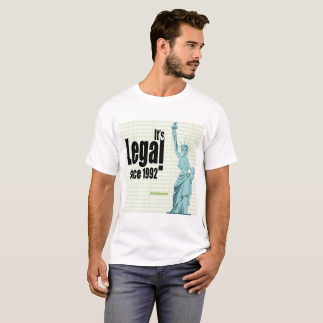 Camiseta El B básico de los hombres (Anverso completo)