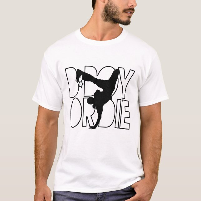 Camiseta El B-Muchacho o muere silueta (Anverso)