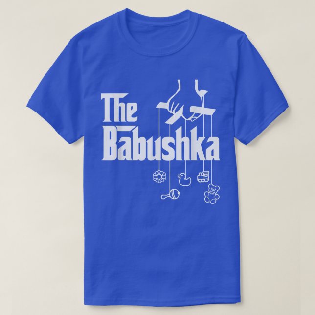 Camiseta El Baby Shower de la abuela rusa Babushka  (Diseño del anverso)