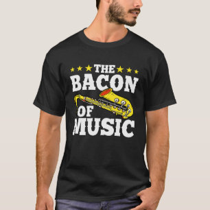 Camiseta El Bacon De La Música Saxofonista M