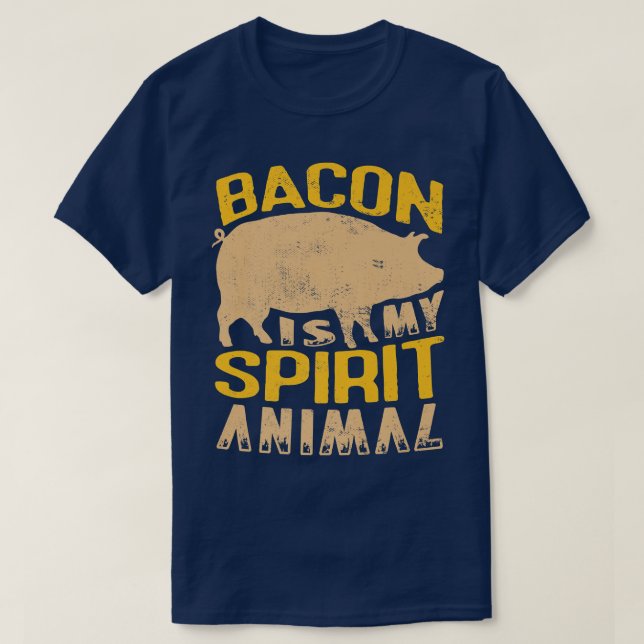 Camiseta El bacon es mi animal espiritual para una granja d (Diseño del anverso)