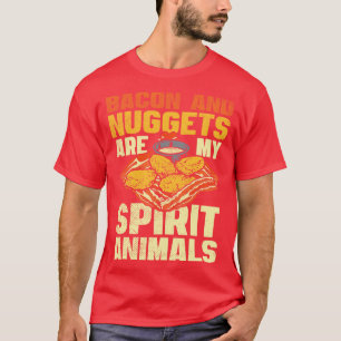 Camiseta El Bacon Y Las Nuggets Son Mis Animales De Espírit