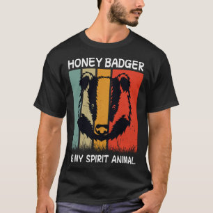 Camiseta El Badger De Miel Retro Es Mi Badger Animal De Esp
