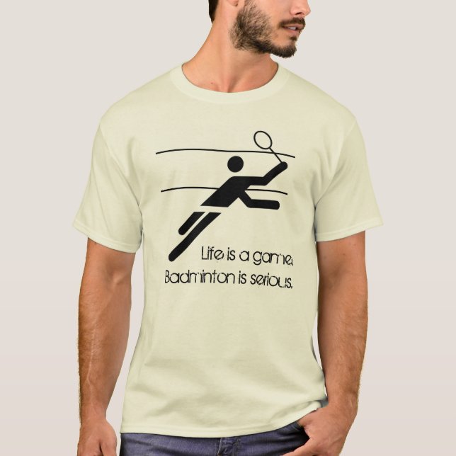 Camiseta El bádminton es serio (Anverso)