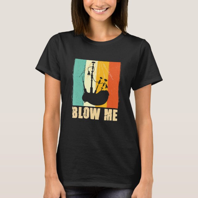Camiseta El Bagpiper de Bagpipe me golpea (Anverso)