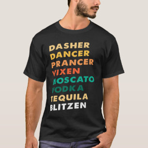 Camiseta El bailarín de Dasher Prancer Vixen Moscow Vodka T