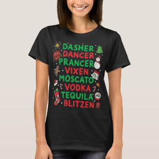 Camiseta El bailarín de Dasher Prancer Vixen Moscow Vodka T