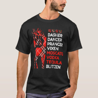 Camiseta El bailarín de Dasher Prancer Vixen Moscow Vodka T