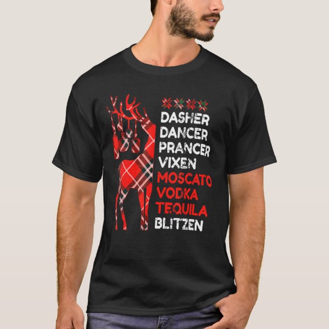 Camiseta El bailarín de Dasher Prancer Vixen Moscow Vodka T (Anverso)