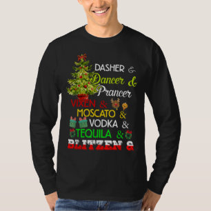 Camiseta El bailarín de Dasher Prancer Vixen Moscow Vodka T