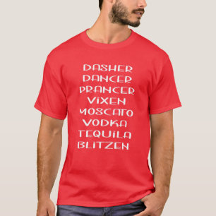 Camiseta El bailarín de Dasher Prancer Vixen Moscow Vodka T