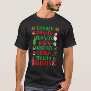 Camiseta El bailarín de Dasher Prancer Vixen Moscow Vodka T