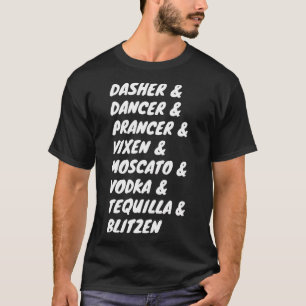 Camiseta El bailarín de Dasher Prancer Vixen Moscow Vodka T