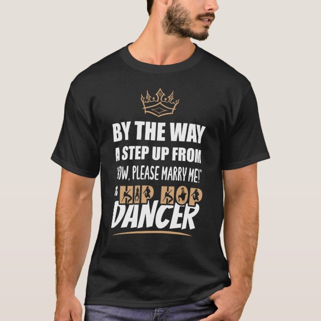 Camiseta El bailarín de hip hop es el máximo atractivo. Fun (Anverso)
