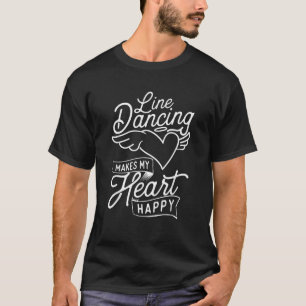 Camiseta El baile de líneas hace que mi corazón sea un país