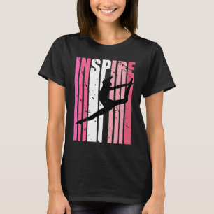 Camiseta El baile inspirador inspira los tonos rosados de c