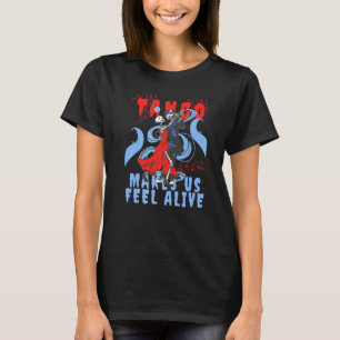 Camiseta El baile latino nos hace sentir vivos Esqueleto ba