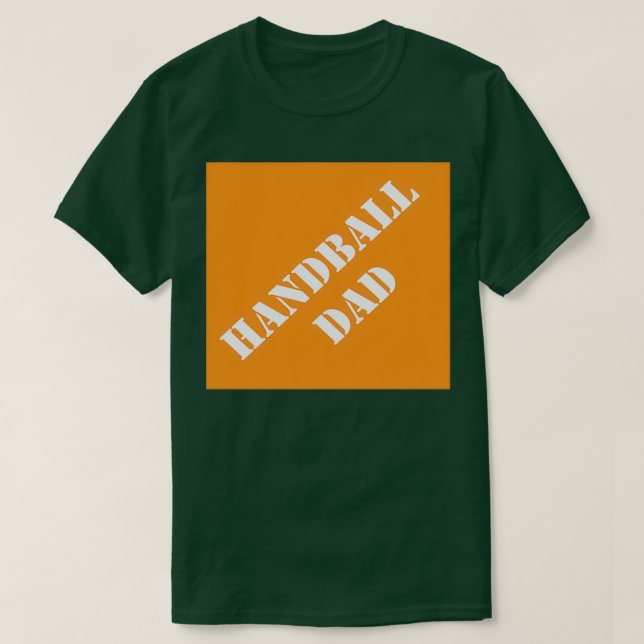 Camiseta El balón de balonmano papá divertido papá padre di (Diseño del anverso)