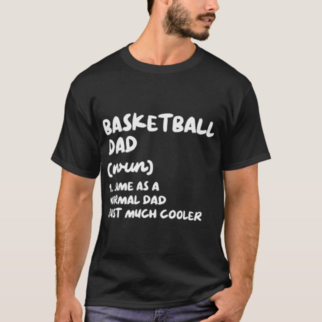 Camiseta El baloncesto con definición de papá es gracioso (Anverso)