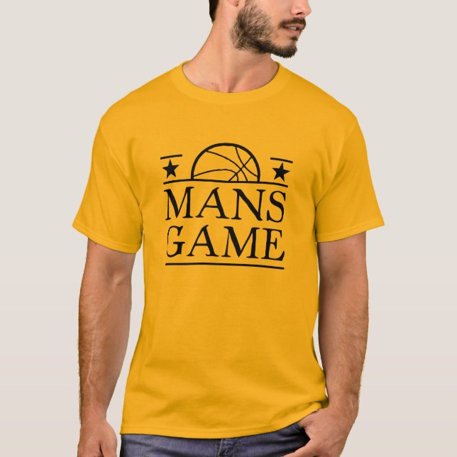 Camiseta El baloncesto es el juego de un hombre (Anverso)