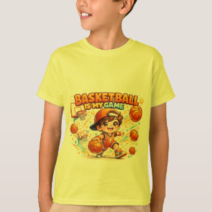 Camiseta El Baloncesto Es Mi Juego   Diseño Deportivo Kawai