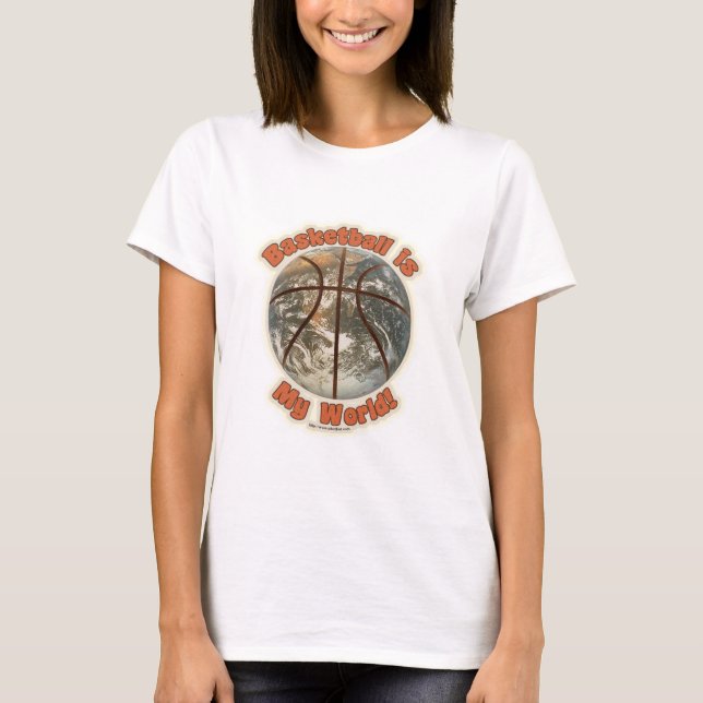 Camiseta ¡El baloncesto es mi mundo! (Anverso)