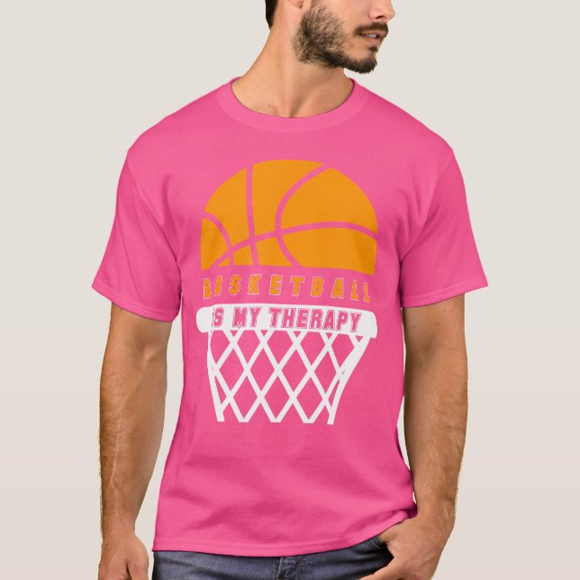 Camiseta El Baloncesto Es Mi Terapia Para Los Jugadores Y F (Anverso)