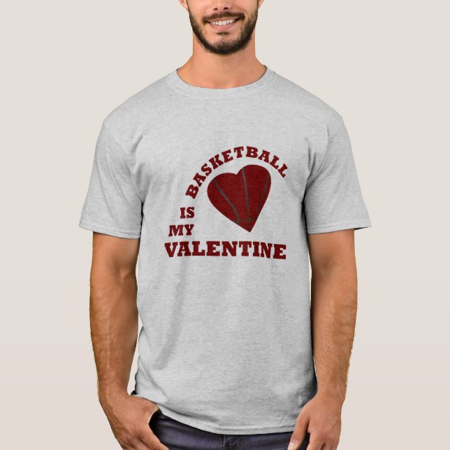 Camiseta el baloncesto es mi valentina (Anverso)