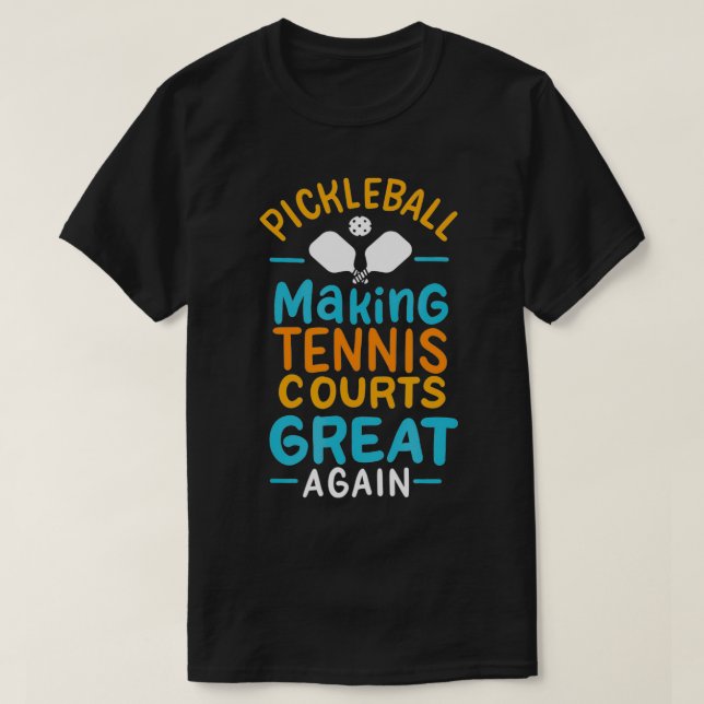 Camiseta El baloncesto hace que las pistas de tenis vuelvan (Diseño del anverso)