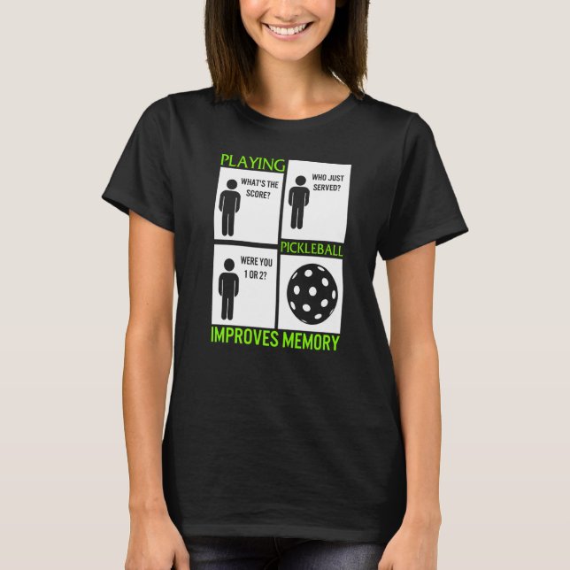 Camiseta El baloncesto mejora la memoria de las palas rosad (Anverso)