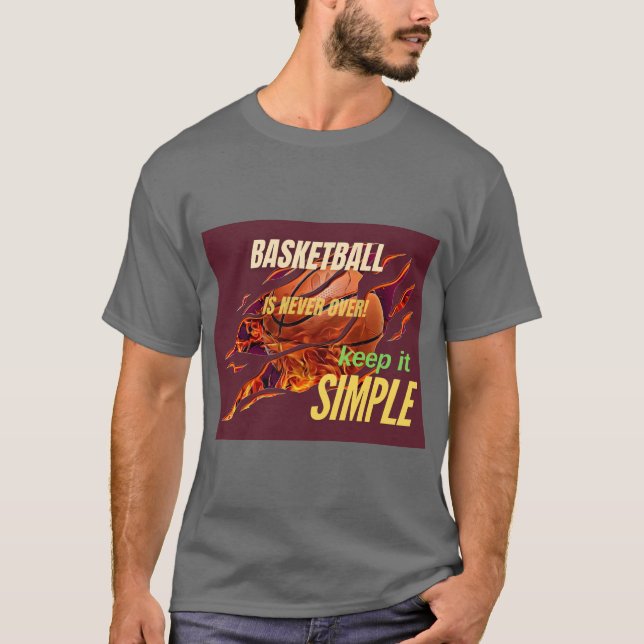Camiseta El baloncesto nunca muere (Anverso)