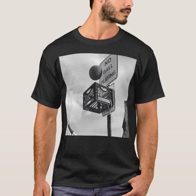 Camiseta El baloncesto nunca se detiene (Anverso)