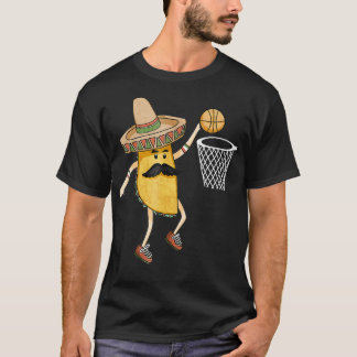 Camiseta El baloncesto taco Slam Dunk Sports Funny Cinco De