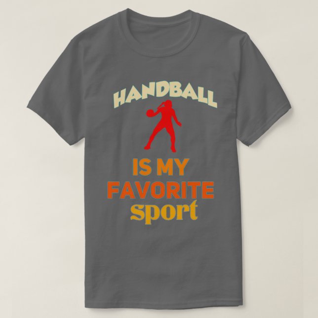 Camiseta El balonmano es mi deporte favorito (Diseño del anverso)