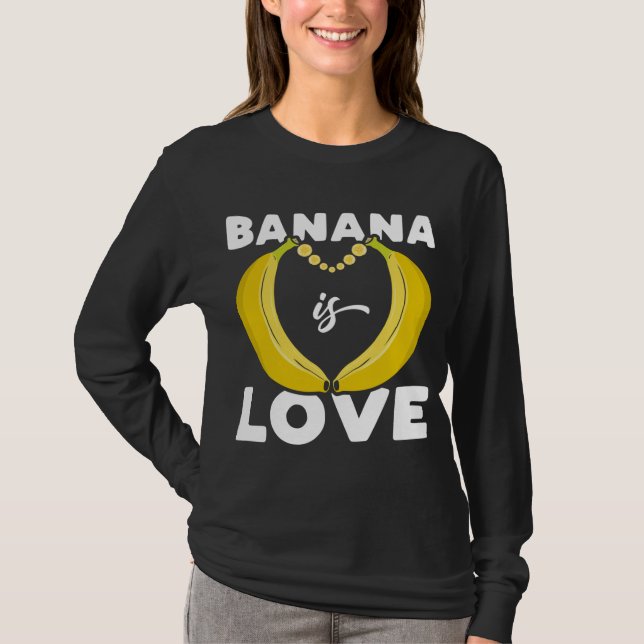 Camiseta El banano lindo es amor, cita graciosa para Banana (Anverso)