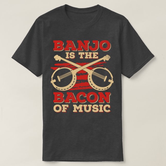 Camiseta El Banjo Es El Baco De La Música (Diseño del anverso)