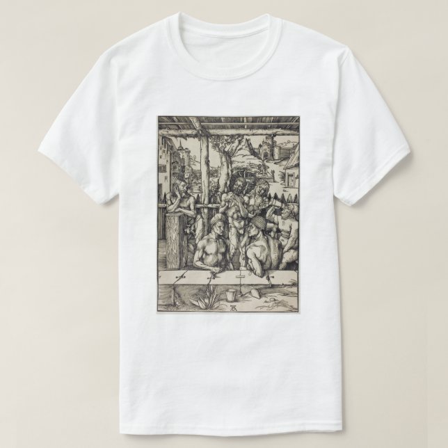 Camiseta El baño de hombres de Albrecht Durer (Diseño del anverso)
