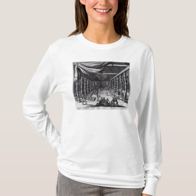 Camiseta El banquete real, ilustracion (Anverso)