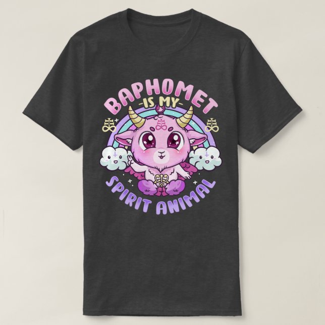 Camiseta El Baphomet es mi animal espiritual 1 (Diseño del anverso)