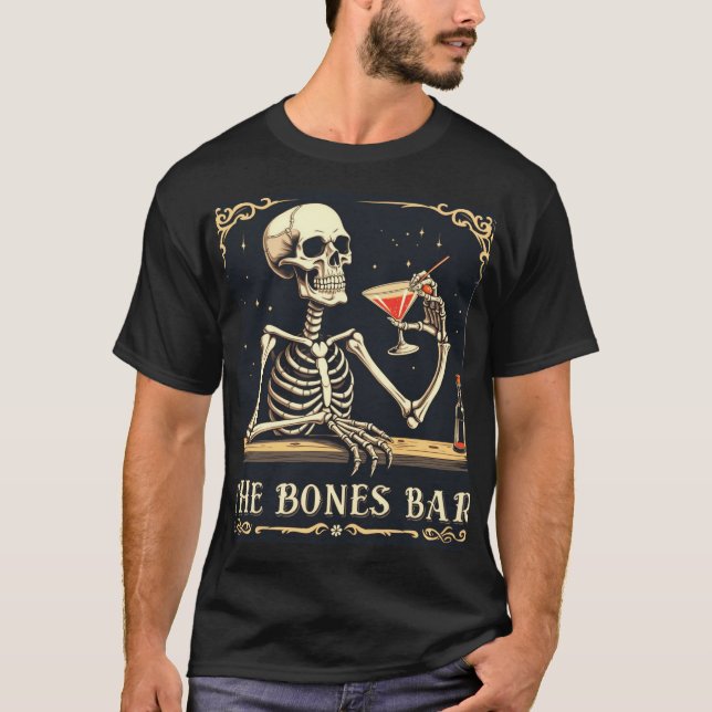 Camiseta El bar de los huesos: espeluznante y divertido (Anverso)