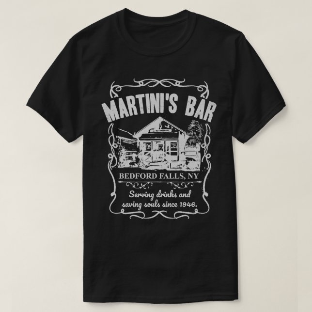 Camiseta El Bar Martinis Es Una Vida Maravillosa (Diseño del anverso)