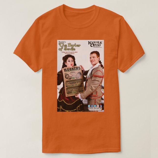 Camiseta El barbero de Sevilla 2010 (Diseño del anverso)