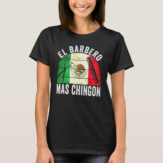 Camiseta El Barbero Mas Chingon (Anverso)