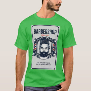 CAMISETA EL BARBERSHOP SPECIAL OFRECE UN RETRO DE ESTILO DE