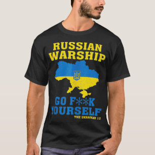 Camiseta El barco de guerra ruso se va 