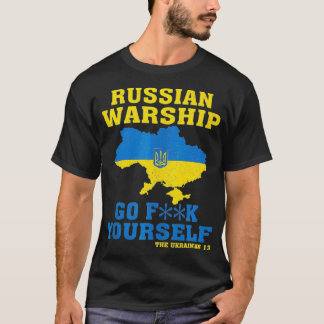 Camiseta El barco de guerra ruso se va