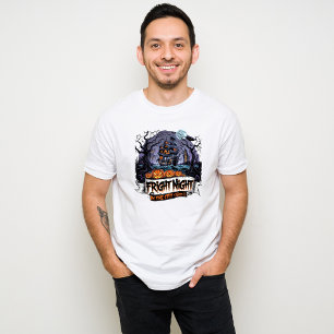 Camiseta "El barco de los fantasmas y murciélagos de Hallow